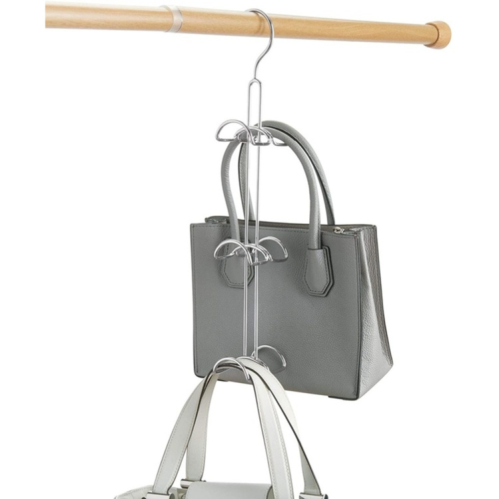 Galge för väskor CLASSICO HANDBAG HANGER, 10 x H 40 cm, Silver i gruppen Förvaring / Garderobsförvaring / Väskförvaring hos SmartaSaker.se (40957)