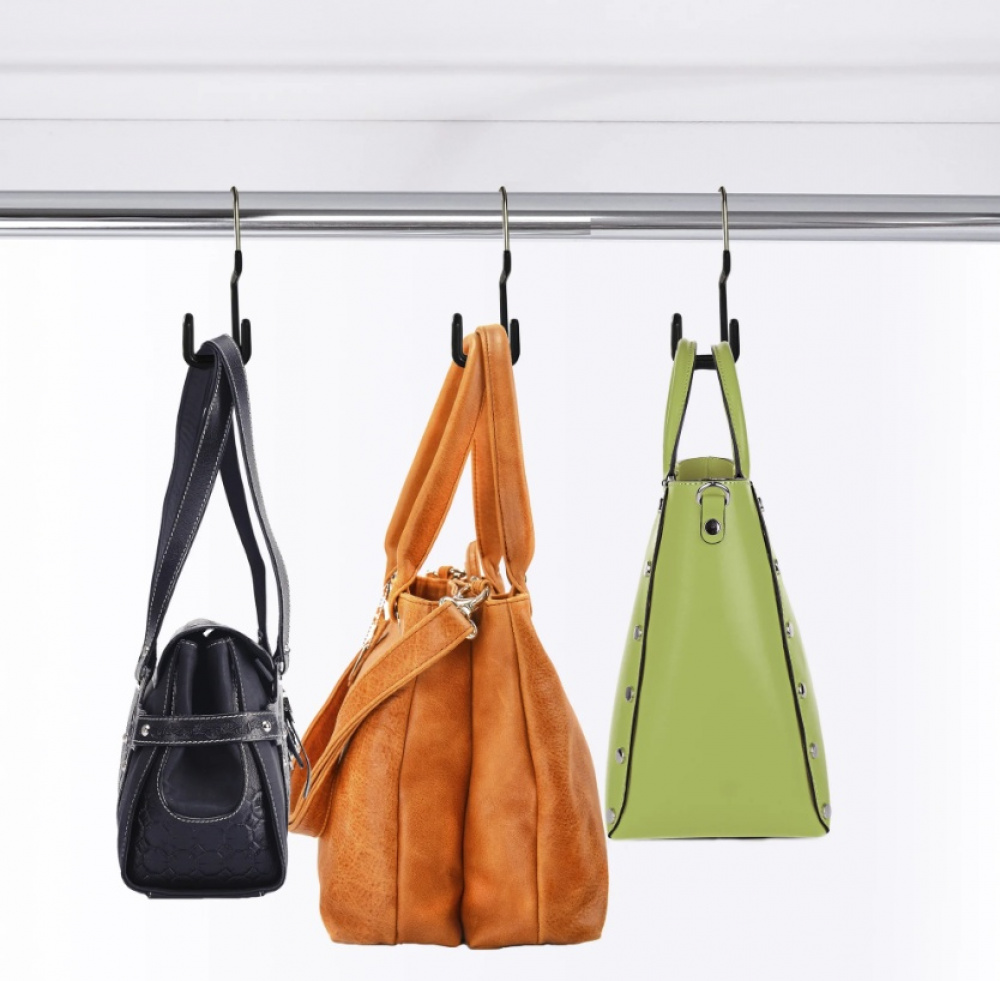Galge i metall för Handväskor, MAWA PURSE HANGER, Silver/ Svart i gruppen Förvaring / Garderobsförvaring / Väskförvaring hos SmartaSaker.se (40961)