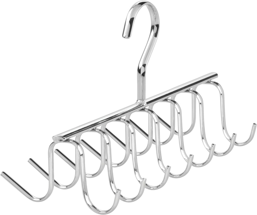 Galge i metall för Slipsar och Skärp, AXIS TIE & BELT RACK, Silver i gruppen Förvaring / Garderobsförvaring / Galgar och hängare hos SmartaSaker.se (40962)