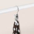 Galgkrokar med klämmor, 4 st, ANTI-SLIP, Silver / Vit Galgkrokar med klämmor, 4 st, ANTI-SLIP, Silver / Vit