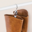 Galgkrokar med klämmor, 4 st, ANTI-SLIP, Silver / Vit Galgkrokar med klämmor, 4 st, ANTI-SLIP, Silver / Vit