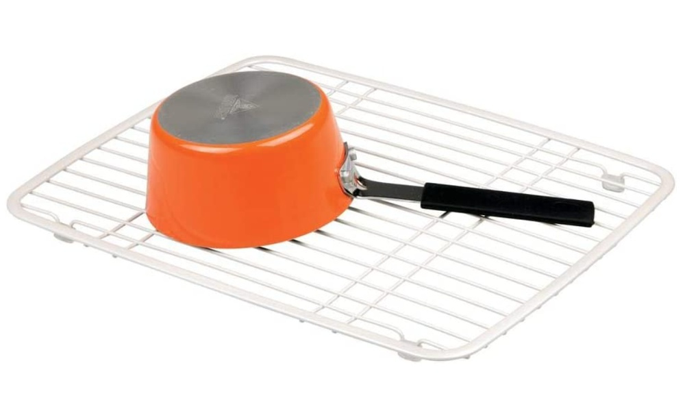 Galler för diskhon / diskbänken, SINK PROTECTOR GRID, 26 x 33 cm, Silvervit i gruppen Förvaring / Köksförvaring / Diskställ och diskbänk hos SmartaSaker.se (40984)