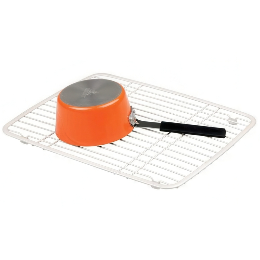 Galler för diskhon / diskbänken, SINK PROTECTOR GRID, 26 x 33 cm, Silvervit i gruppen Förvaring / Köksförvaring / Diskställ och diskbänk hos SmartaSaker.se (40984)