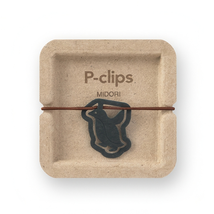 Gem av återvunnen papp, Pingviner, 16 st, P-CLIPS - PAPER PENGUINS, Midori, Mix i gruppen Förvaring / Kontorsmaterial hos SmartaSaker.se (40991)