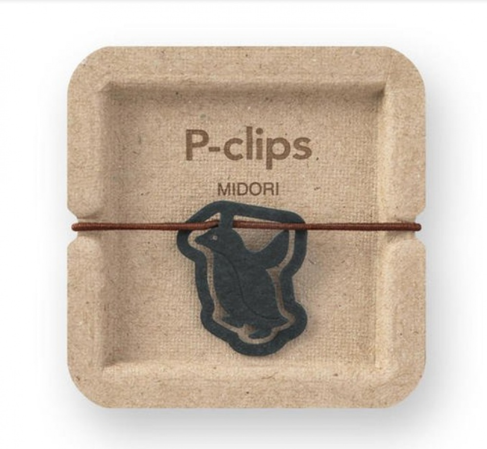 Gem av återvunnen papp, Pingviner, 16 st, P-CLIPS - PAPER PENGUINS, Midori, Mix i gruppen Förvaring / Kontorsmaterial hos SmartaSaker.se (40991)