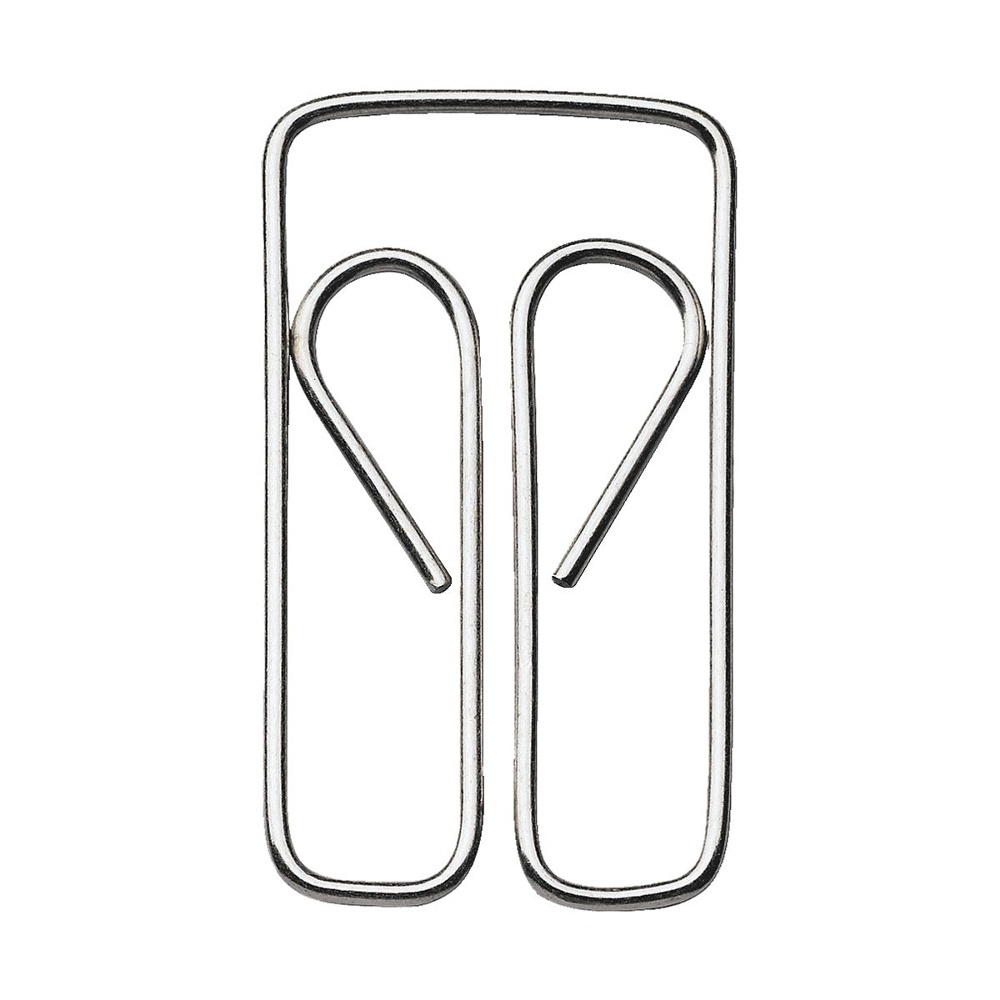 Gem i metall, 100 st, OWL, 2,7 cm, Silver i gruppen Förvaring / Kontorsmaterial hos SmartaSaker.se (40996)