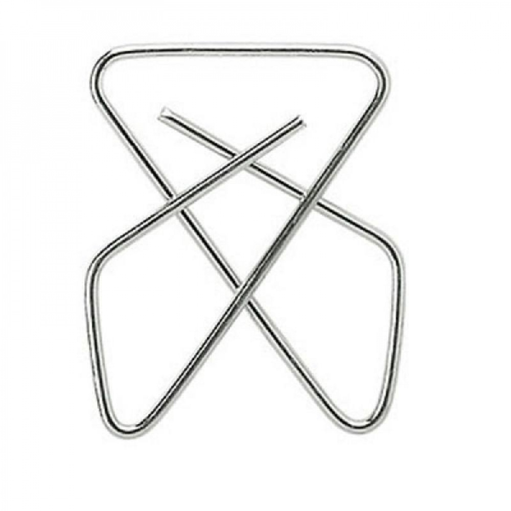Gem i metall, 50 st, BUTTERFLY CLIPS XXL, 4,5 x 6 cm, Silver i gruppen Förvaring / Kontorsmaterial hos SmartaSaker.se (40998)