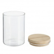 Glasburk för torrvaror, 0,6 L, HERMET ROUND SMALL, Klar / Natur Glasburk för torrvaror, 0,6 L, HERMET ROUND SMALL, Klar / Natur