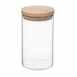Glasburk för torrvaror, 1 L, HERMET ROUND Medium, Klar / Natur Glasburk för torrvaror, 1 L, HERMET ROUND Medium, Klar / Natur