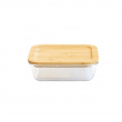 Glasmatlåda med Bambulock, 1 L, PEBBLY MEDIUM COOK & STORE, 20 x 15 x H6,5 cm, Klar / Natur Glasmatlåda med Bambulock, 1 L, PEBBLY MEDIUM COOK & STORE, 20 x 15 x H6,5 cm, Klar / Natur