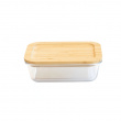 Glasmatlåda med Bambulock, 650ml, PEBBLY SMALL COOK & STORE, 17 x 12,5 x H6 cm, Klar / Natur Glasmatlåda med Bambulock, 650ml, PEBBLY SMALL COOK & STORE, 17 x 12,5 x H6 cm, Klar / Natur