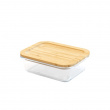 Glasmatlåda med Bambulock, 650ml, PEBBLY SMALL COOK & STORE, 17 x 12,5 x H6 cm, Klar / Natur Glasmatlåda med Bambulock, 650ml, PEBBLY SMALL COOK & STORE, 17 x 12,5 x H6 cm, Klar / Natur