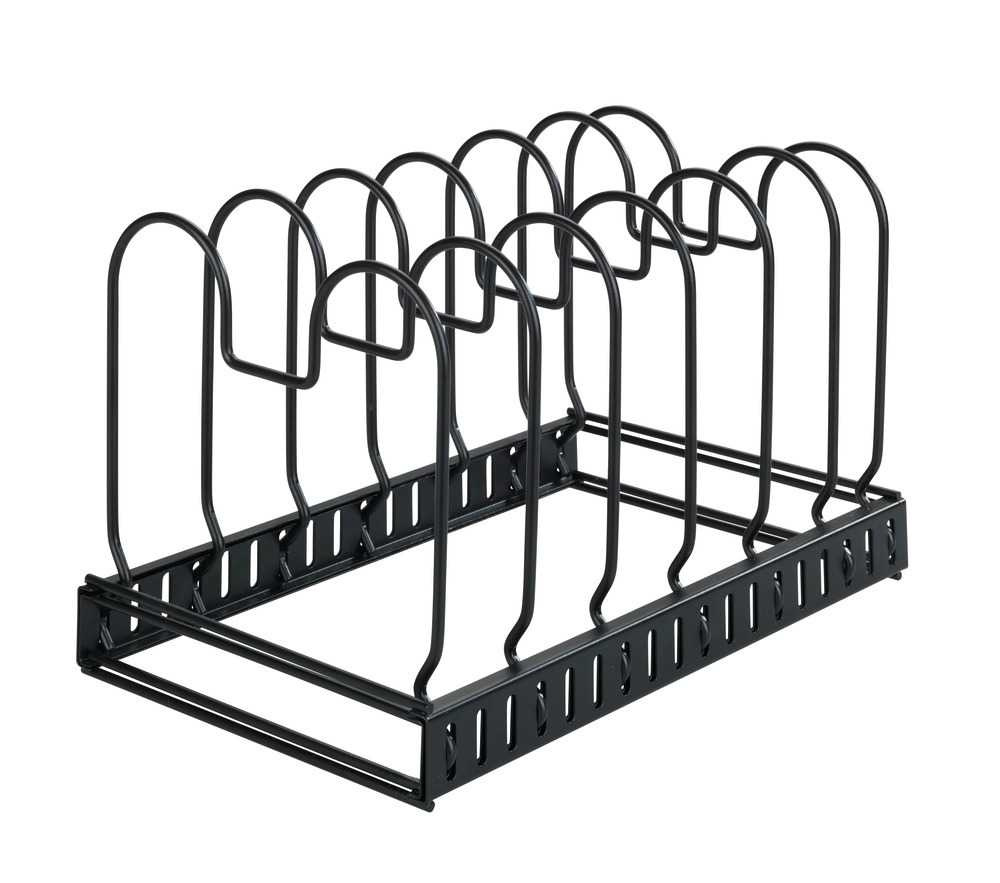 Grytlocks- & Stekpannförvaring, DECKELHALTER, Justerbar 30 - 57 cm, Svart i gruppen Förvaring / Köksförvaring / Organisera köksskåp hos SmartaSaker.se (41043)