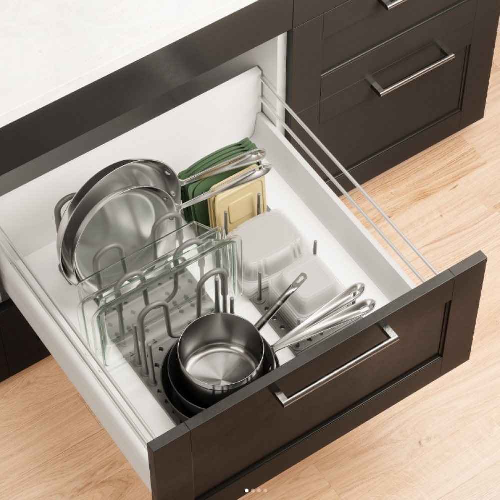 Grytlocks- & Stekpannsförvaring, PEGGY COOKWARE ORGANIZER, Umbra, Grå i gruppen Förvaring / Köksförvaring / Organisera köksskåp hos SmartaSaker.se (41048)