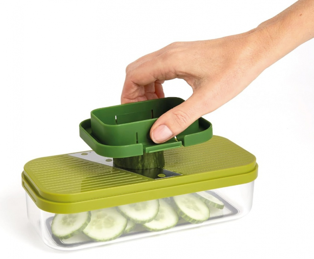 Hacka, riv, skiva och strimla, 4-IN-1 MULTI-PREP, Joseph Joseph, Grön / Gul i gruppen Förvaring / Köksförvaring hos SmartaSaker.se (41058)