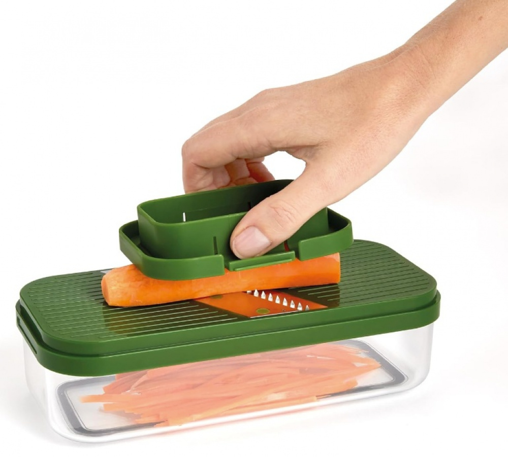 Hacka, riv, skiva och strimla, 4-IN-1 MULTI-PREP, Joseph Joseph, Grön / Gul i gruppen Förvaring / Köksförvaring hos SmartaSaker.se (41058)