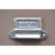 Handtag med etikett hållare, EXMEZ, 7 x H 4 cm, Silver Handtag med etikett hållare, EXMEZ, 7 x H 4 cm, Silver