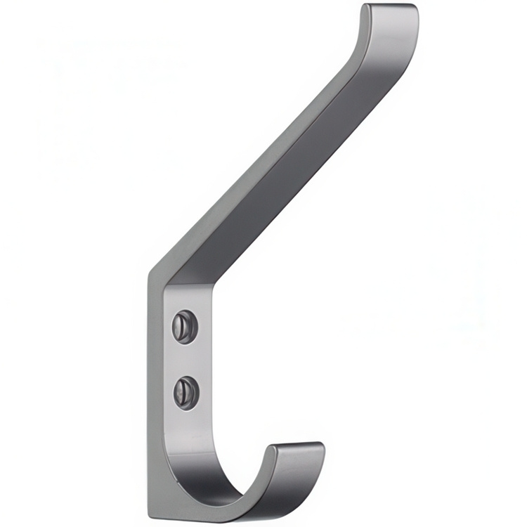 Hattkrok i aluminium, BESLAGSBODEN, H 13,5 cm, Silver i gruppen Förvaring / Hallförvaring / Krokar och hängare hos SmartaSaker.se (41069)
