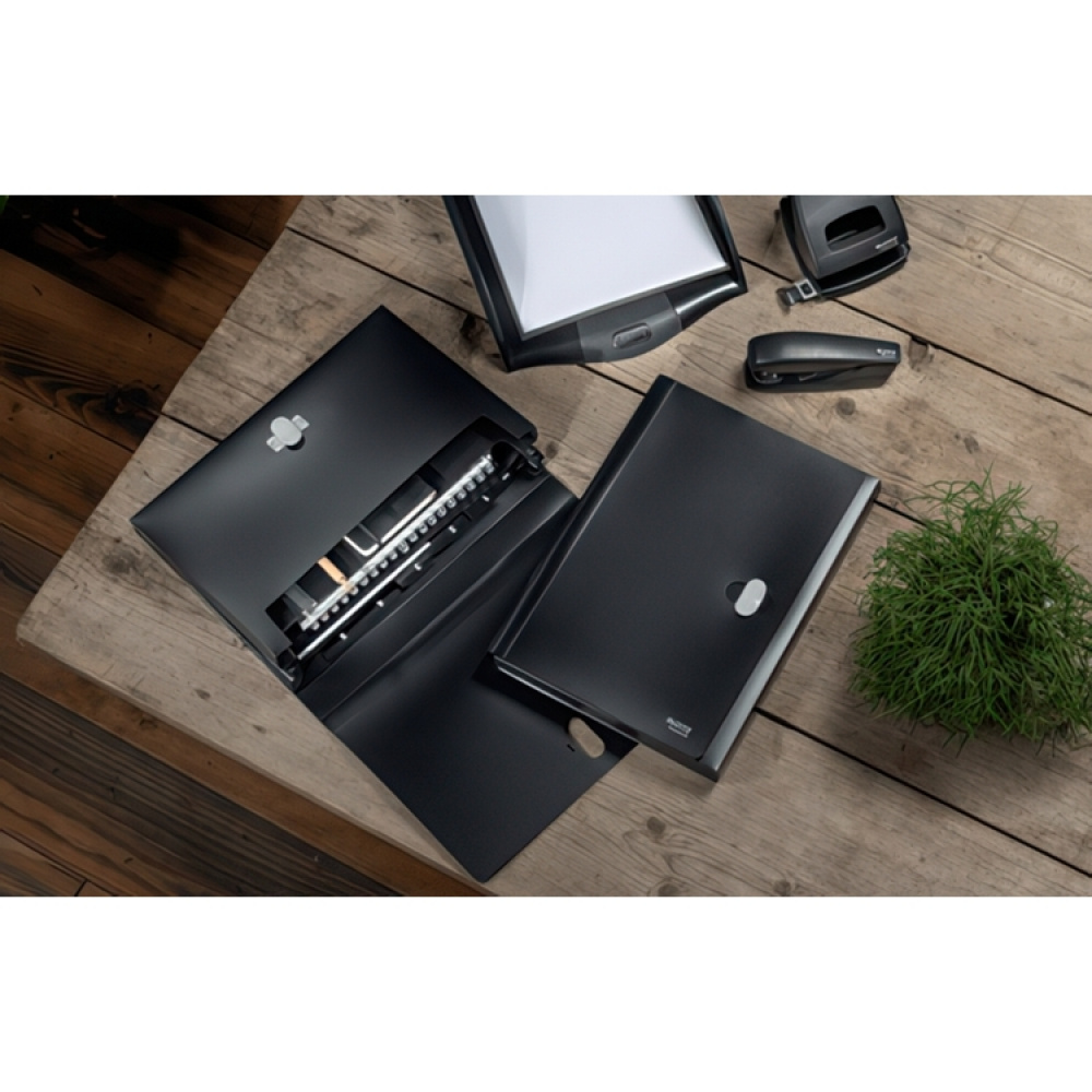 Hemarkiv / Projektmapp med 5 fack, LEITZ RECYCLE, A4, Svart i gruppen Förvaring / Kontorsmaterial hos SmartaSaker.se (41073)