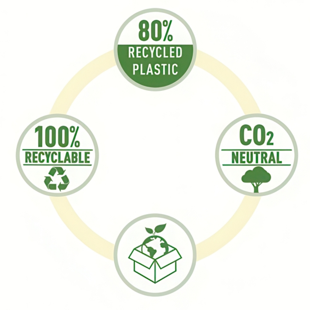 Hemarkiv / Projektmapp med 5 fack, LEITZ RECYCLE, A4, Svart i gruppen Förvaring / Kontorsmaterial hos SmartaSaker.se (41073)