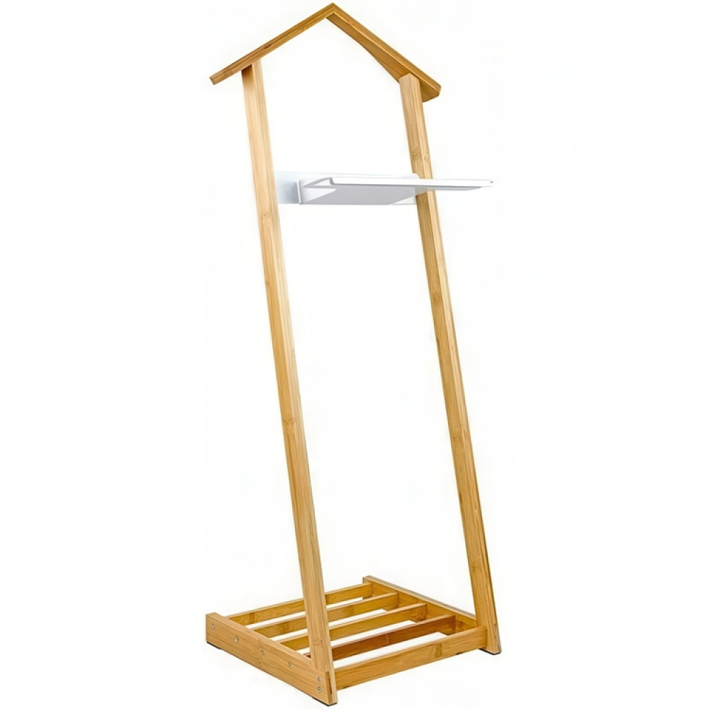 Herrbetjänt i Bambu, BAMBOO VALET STAND, Natur / Vit i gruppen Förvaring / Garderobsförvaring / Klädgarderober hos SmartaSaker.se (41074)