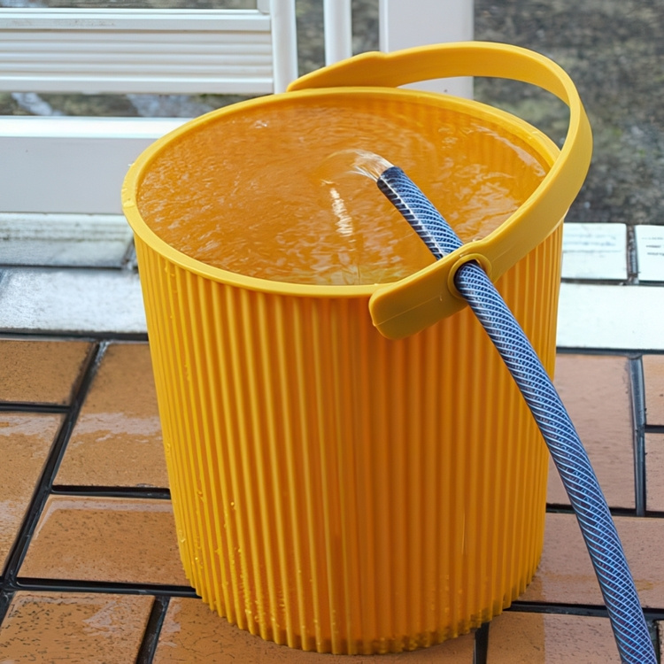 Hink med lock 20L, Omnioutil, Senapsgul i gruppen Förvaring / Förråd- och garageförvaring / Korgar och hinkar hos SmartaSaker.se (41116)