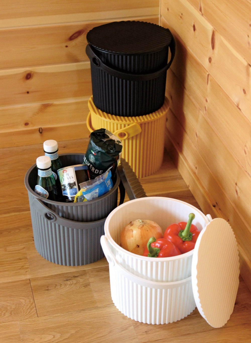 Hink / korg med lock, MUSTARD MINI OMNIOUTIL, 4 L, Senapsgul i gruppen Förvaring / Förråd- och garageförvaring / Korgar och hinkar hos SmartaSaker.se (41118)