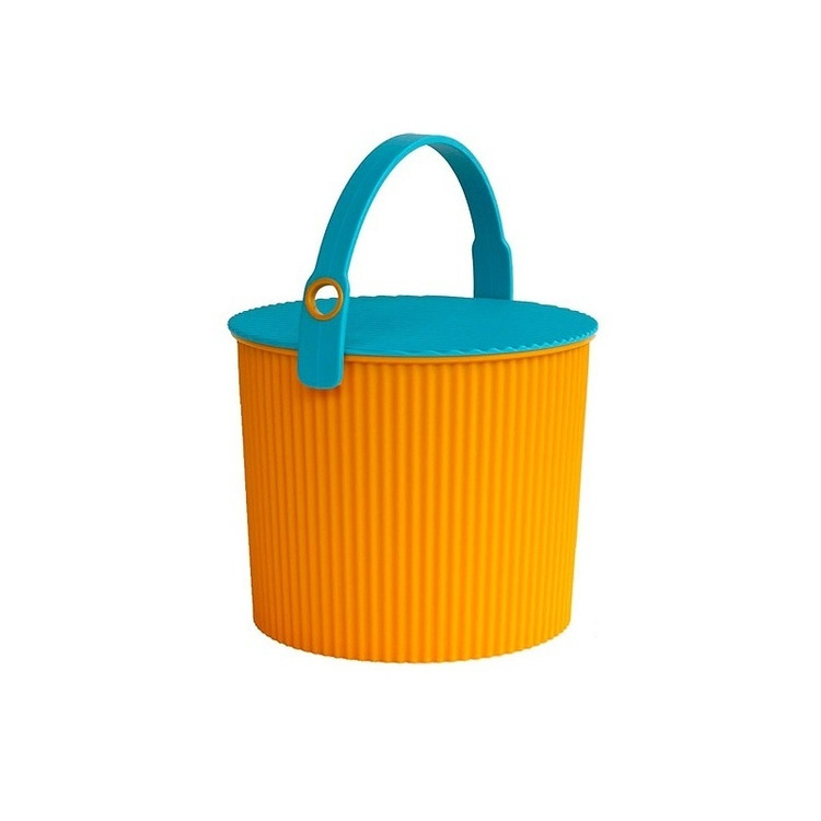 Hink / korg med lock, ORANGE MEDIUM OMNIOUTIL, 10 L, Orange Turkos i gruppen Förvaring / Förråd- och garageförvaring / Korgar och hinkar hos SmartaSaker.se (41125)