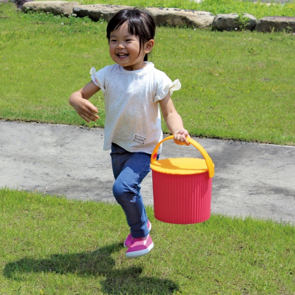 Hink / korg med lock, ORANGE MINI OMNIOUTIL, 4 L, Orange / Turkos i gruppen Förvaring / Förråd- och garageförvaring / Korgar och hinkar hos SmartaSaker.se (41126)