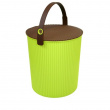 Hink / korg med lock, VIVID GREEN LARGE OMNIOUTIL, 20L, Grön / Brun Hink / korg med lock, VIVID GREEN LARGE OMNIOUTIL, 20L, Grön / Brun