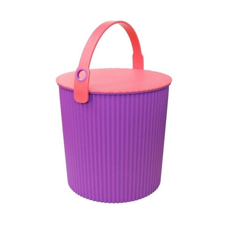Hink / korg med lock, VIVID PURPLE MEDIUM OMNIOUTIL, 10 L, Lila / Cerice i gruppen Förvaring / Förråd- och garageförvaring / Korgar och hinkar hos SmartaSaker.se (41150)