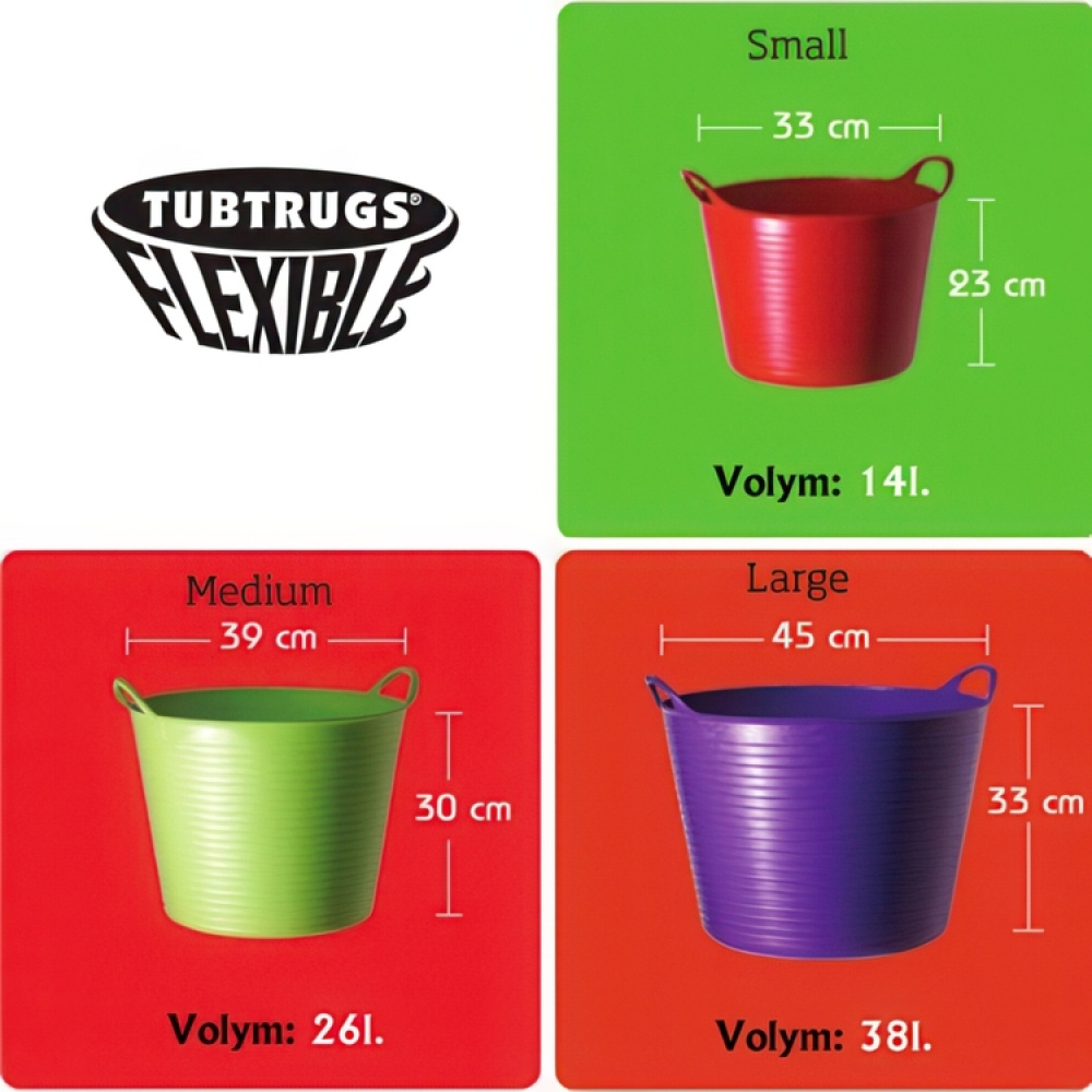 Hink, TUBTRUG SMALL, 14 Liter i gruppen Förvaring / Förråd- och garageförvaring / Korgar och hinkar hos SmartaSaker.se (41161)