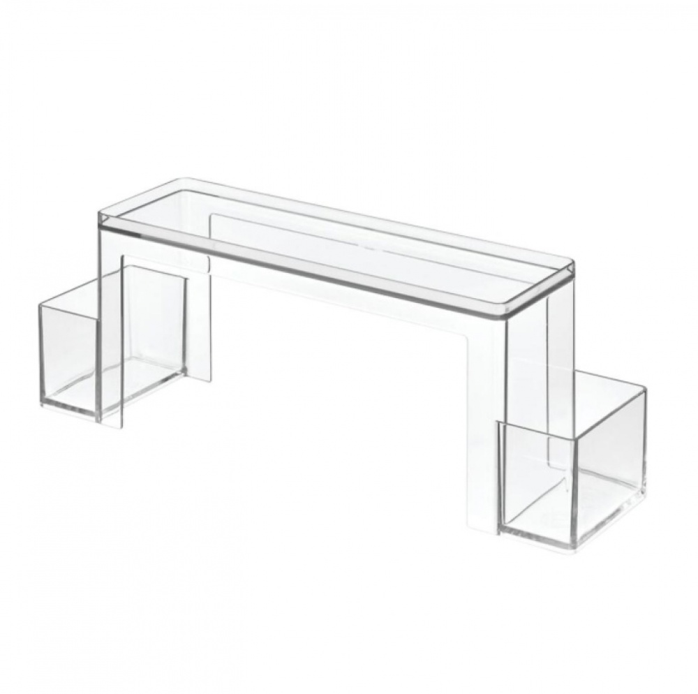 Hylla för badrumsskåpet, THE HOME EDIT 2-TIERD ORGANIZER, 31,8 x 8,3 x H 11,4 cm, Klar i gruppen Förvaring / Badrumsförvaring hos SmartaSaker.se (41166)