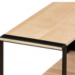Hylla för hörn, 2-plan, BLACK & WOOD CORNER RACK, 40 x 40 x H 35 cm, Natur / Svart Hylla för hörn, 2-plan, BLACK & WOOD CORNER RACK, 40 x 40 x H 35 cm, Natur / Svart