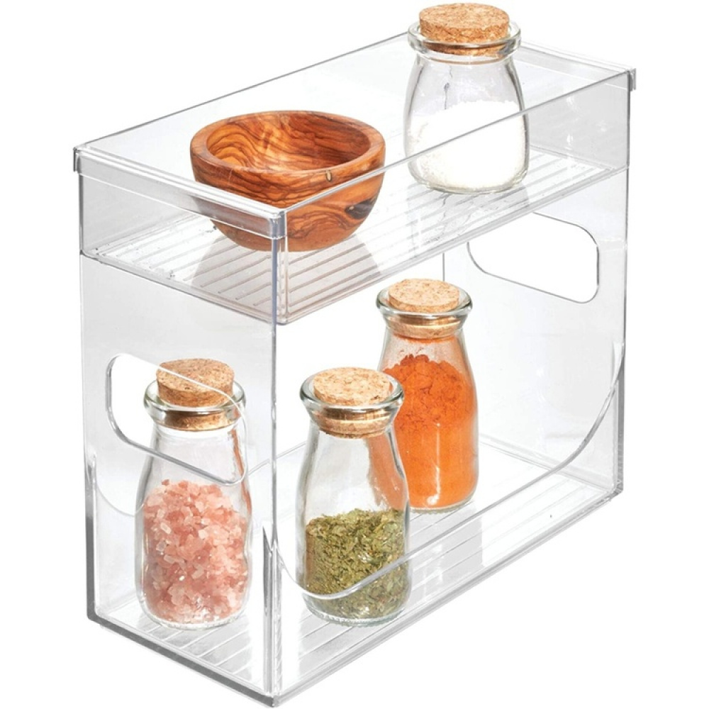 Hylla för Kryddor, LINUS CABINET ORGANIZER, 12 x 26 x H 21,6 cm, Transparent i gruppen Förvaring / Köksförvaring / Organisera köksskåp / Kryddhyllor hos SmartaSaker.se (41171)