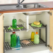 Hylla för under diskbänken, Justerbar, ADJUSTABLE UNDER SINK SHELF, 45 - 80 cm, Grå Hylla för under diskbänken, Justerbar, ADJUSTABLE UNDER SINK SHELF, 45 - 80 cm, Grå