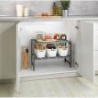 Hylla för under diskbänken, Justerbar, ADJUSTABLE UNDER SINK SHELF, 45 - 80 cm, Grå Hylla för under diskbänken, Justerbar, ADJUSTABLE UNDER SINK SHELF, 45 - 80 cm, Grå