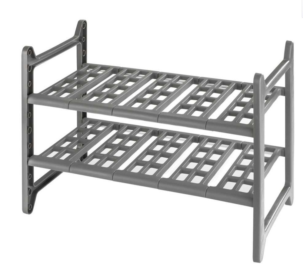 Hylla för under diskbänken, Justerbar, ADJUSTABLE UNDER SINK SHELF, 45 - 80 cm, Grå i gruppen Förvaring / Köksförvaring hos SmartaSaker.se (41174)