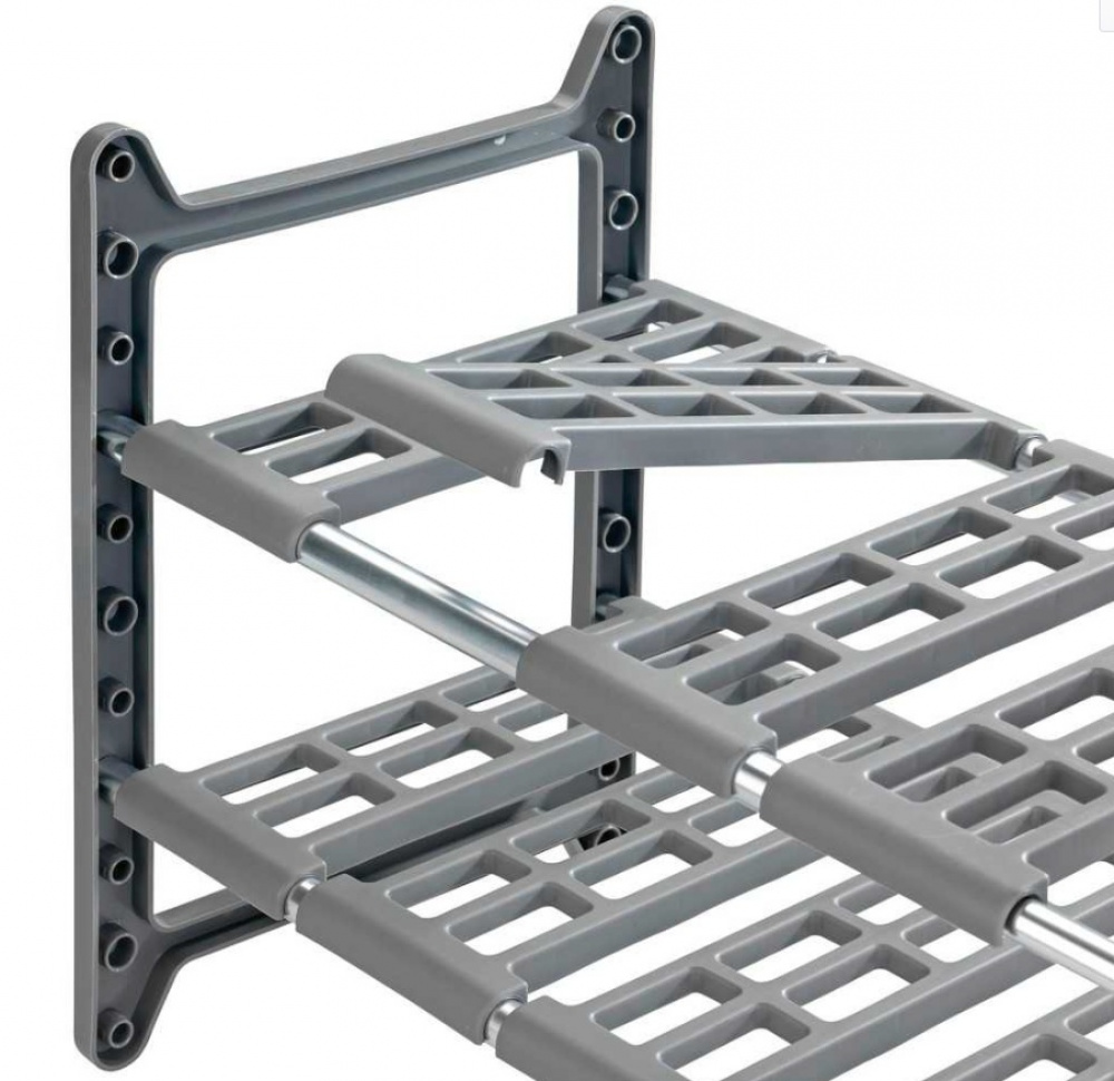 Hylla för under diskbänken, Justerbar, ADJUSTABLE UNDER SINK SHELF, 45 - 80 cm, Grå i gruppen Förvaring / Köksförvaring hos SmartaSaker.se (41174)