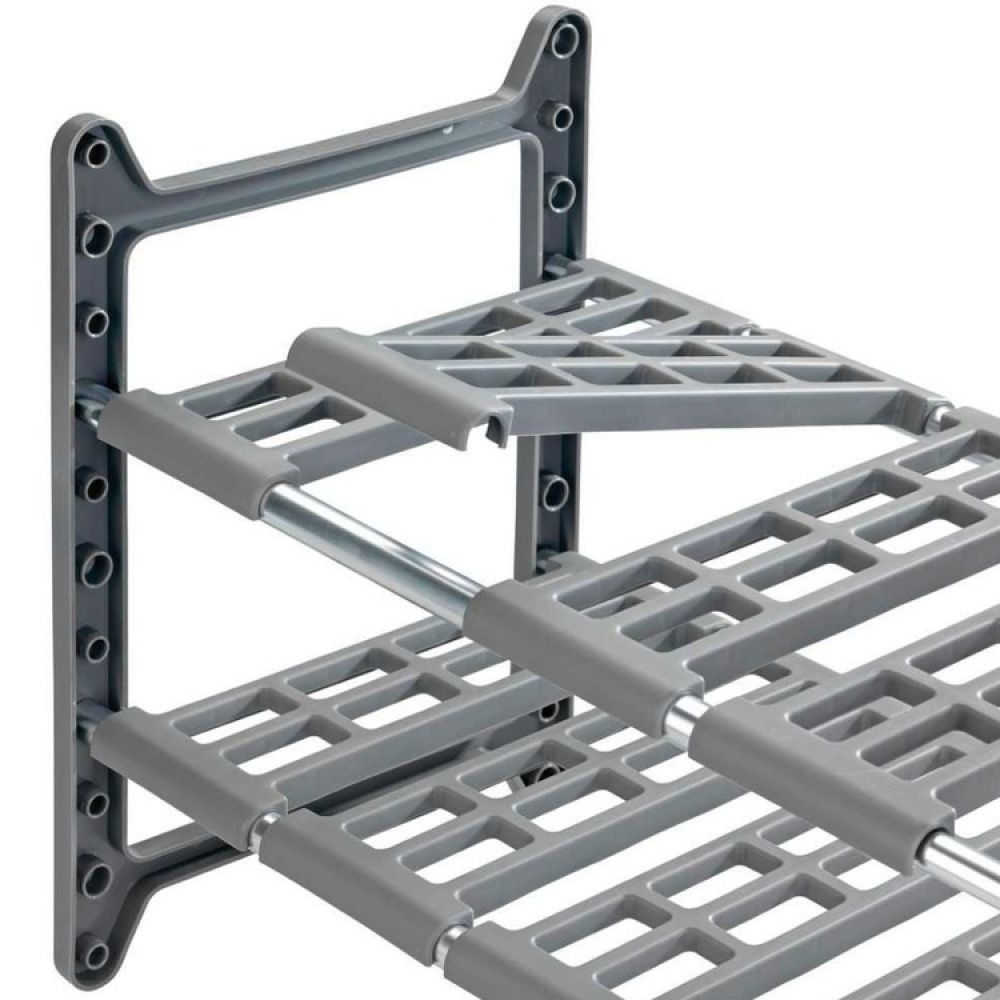 Hylla för under diskbänken, Justerbar, ADJUSTABLE UNDER SINK SHELF, 45 - 80 cm, Grå i gruppen Förvaring / Köksförvaring / Organisera köksskåp / Under diskbänksförvaring hos SmartaSaker.se (41174)