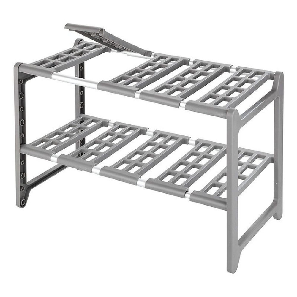 Hylla för under diskbänken, Justerbar, ADJUSTABLE UNDER SINK SHELF, 45 - 80 cm, Grå i gruppen Förvaring / Köksförvaring / Organisera köksskåp / Under diskbänksförvaring hos SmartaSaker.se (41174)