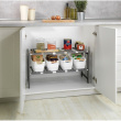 Hylla för under diskbänken, Justerbar, ADJUSTABLE UNDER SINK SHELF, 45 - 80 cm, Grå Hylla för under diskbänken, Justerbar, ADJUSTABLE UNDER SINK SHELF, 45 - 80 cm, Grå