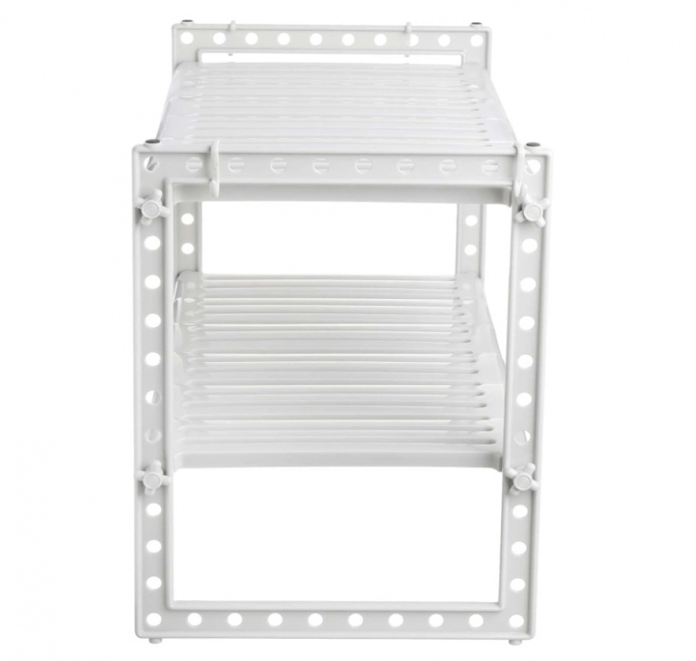 Hylla för under handfatet / diskbänken, UNDER SINK SHELF, 41 till 70 cm, Ljusgrå i gruppen Förvaring / Köksförvaring / Organisera köksskåp / Under diskbänksförvaring hos SmartaSaker.se (41176)
