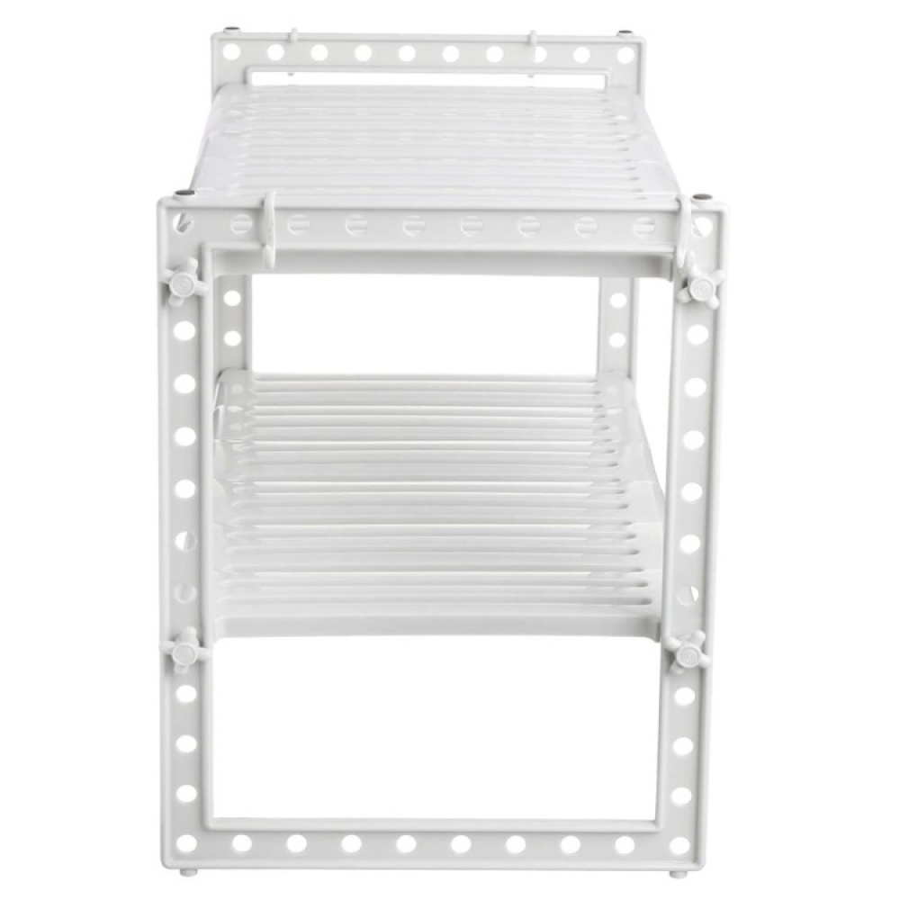 Hylla för under handfatet / diskbänken, UNDER SINK SHELF, 41 till 70 cm, Ljusgrå i gruppen Förvaring / Köksförvaring / Organisera köksskåp / Under diskbänksförvaring hos SmartaSaker.se (41176)