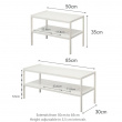 Hylla i metall för underskåp, Flexibel, TOWER EXPANDABLE ORGANIZER, Yamazaki Hylla i metall för underskåp, Flexibel, TOWER EXPANDABLE ORGANIZER, Yamazaki