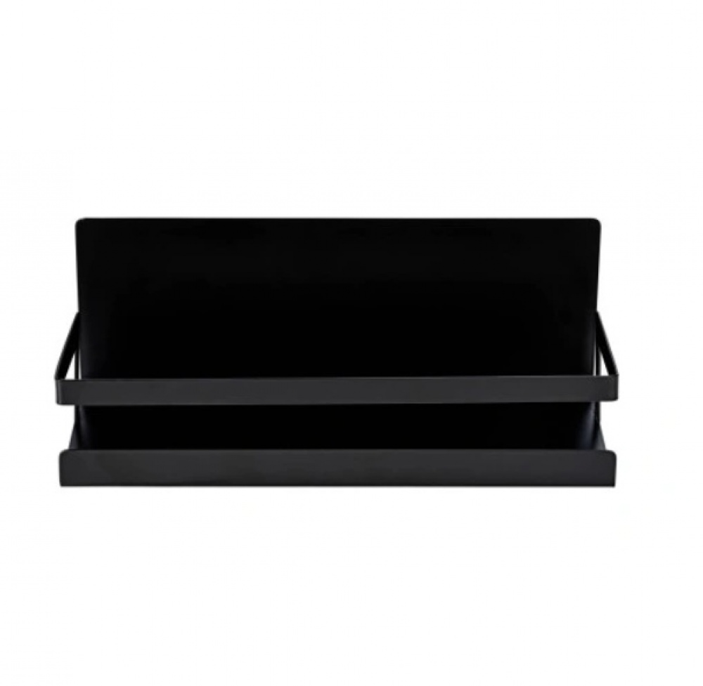 Hylla i metall, Magnetiskt / Självhäftande , SPICE SHELF, 30 x 11 x H 12 cm, Svart i gruppen Förvaring / Magneter och självhäftande / Magnetförvaring hos SmartaSaker.se (41185)