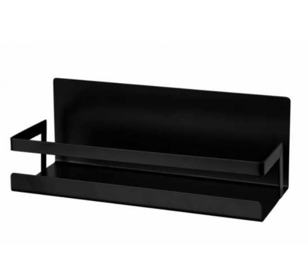 Hylla i metall, Magnetiskt / Självhäftande , SPICE SHELF, 30 x 11 x H 12 cm, Svart i gruppen Förvaring / Magneter och självhäftande / Magnetförvaring hos SmartaSaker.se (41185)