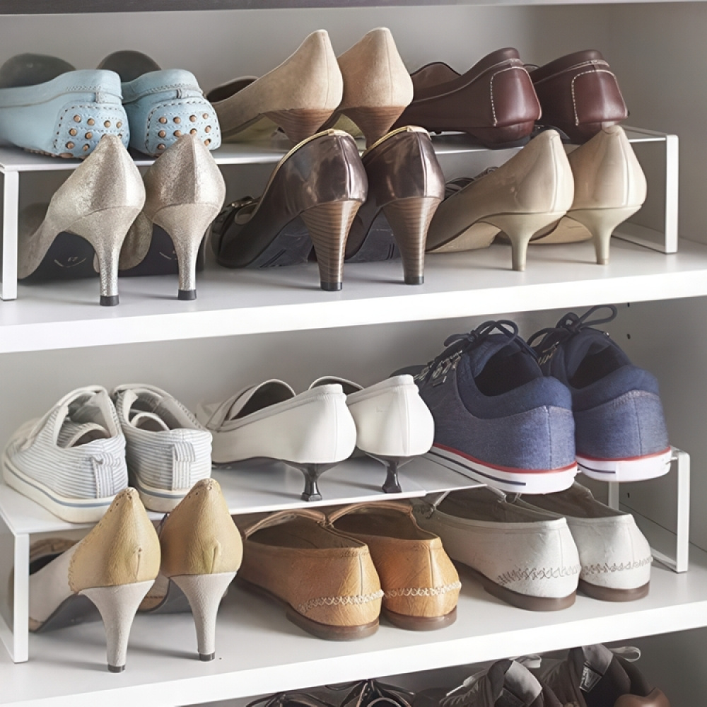 Hylla i metall, Smal, Expanderbar, FRAME INNER RACK, 34~60 x 12 x H 10 cm, Yamazaki i gruppen Förvaring / Hallförvaring hos SmartaSaker.se (41186)