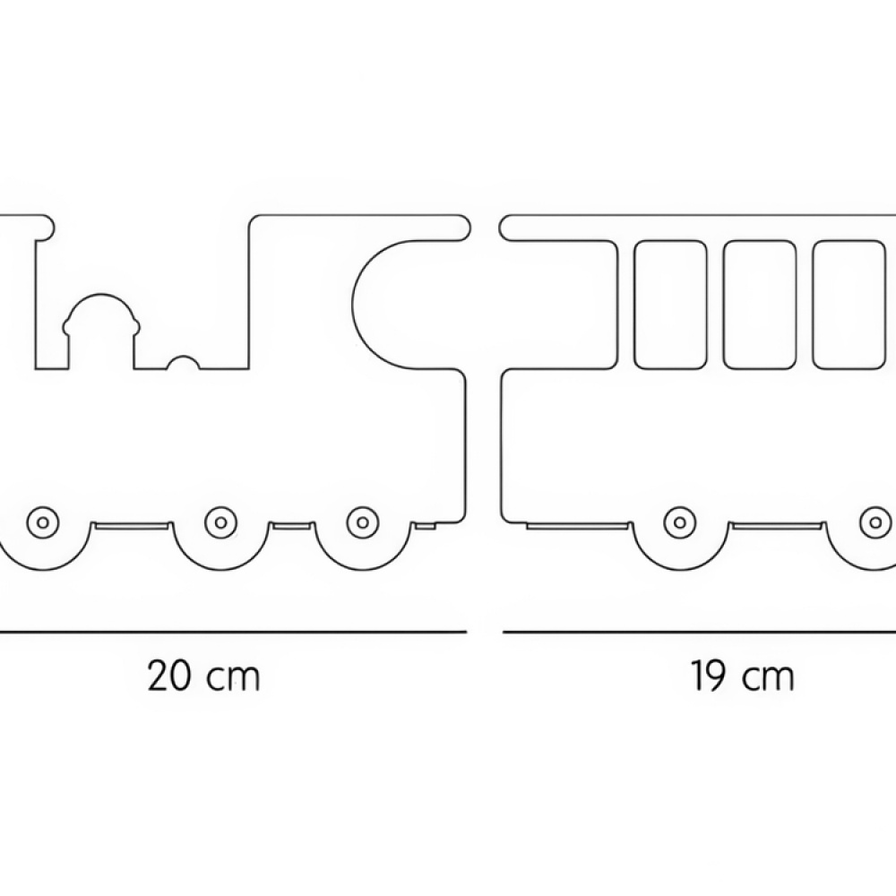 Hyllor för böcker, Lok med vagn. BLACK TRAIN BOOK SHELF, Svart i gruppen Förvaring / Barnrumsförvaring hos SmartaSaker.se (41194)