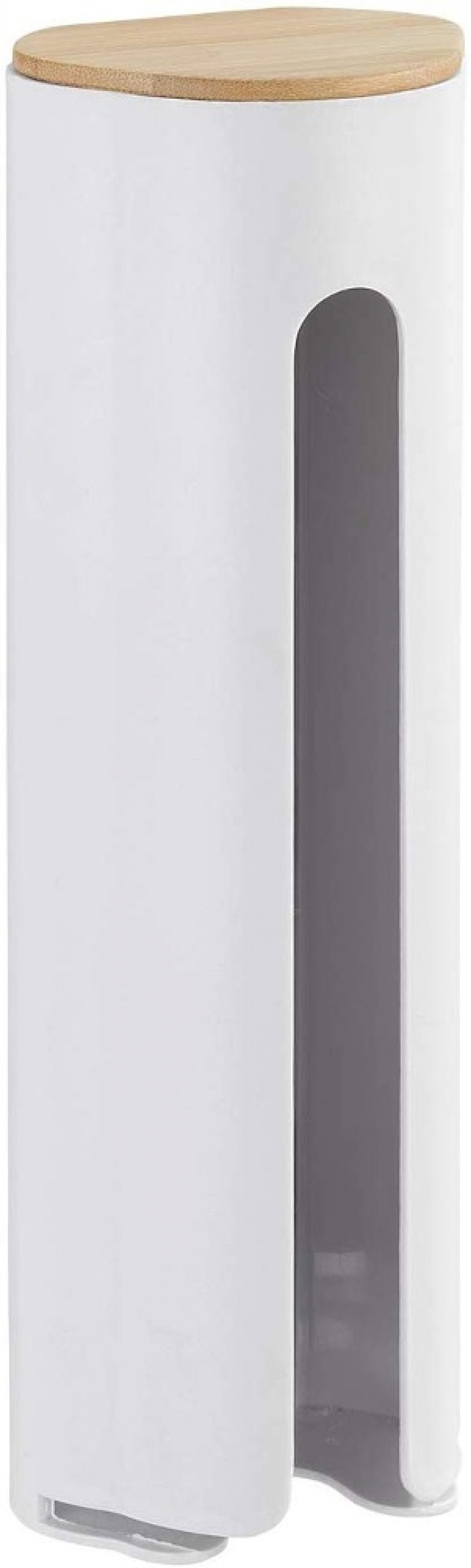 Hållare för bomullspads, LARESA MAKE UP, Ø8 x H25 cm, Vit / beige i gruppen Förvaring / Badrumsförvaring / Sminkförvaring hos SmartaSaker.se (41197)